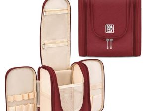 BOACAY Neceser para Mujer y Hombre, Bolsa de Aseo Colgante, Bolso de Baño para Viaje, Organizador de Maquillaje, Kit para Cosméticos, Accesorios