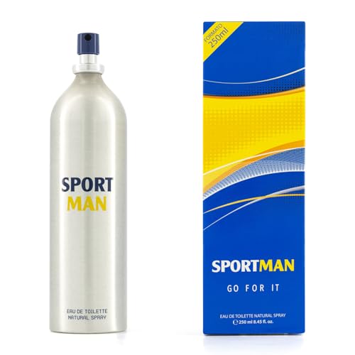 SPORTMAN - Go For It 250 ml, Perfume Hombre en Formato Spray, Eau de Toilette Masculina, Deportiva y Cítrica de Larga Duración