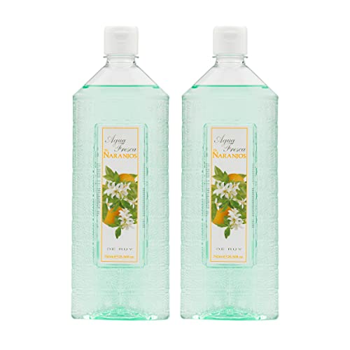 AGUA FRESCA DE RUY - Naranjos, Perfume Unisex, Pack de 2 x 750 ml, Colonia Hombre y Mujer, Eau de Toilette Masculina y Femenina, Aroma Cítrico y Herbal, Fragancia Suave y de Larga Duración
