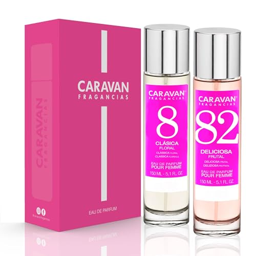 CARAVAN FRAGANCIAS - CAJA DE REGALO con 2 Perfumes: Nº82 y Nº8 de 150 ml, para mujer