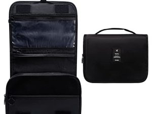 OrgaWise Neceser Maquillaje Impermeable de Gran Capacidad con Gancho Colgante, Viaje Camping Cosas Necesarias