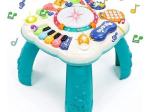 Fajiabao Juguetes Niños 1 año- Mesa Actividades Bebe Juguete Bebes Niña 1 2 años Regalo Instrumentos Musicales Infantiles con Sonidos y Luces Educativos Regalos para Niños Niñas 1 2 años 9 12 Meses