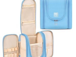 BOACAY Neceser para Mujer y Hombre, Bolsa de Aseo Colgante, Bolso de Baño para Viaje, Organizador de Maquillaje, Kit para Cosméticos, Accesorios