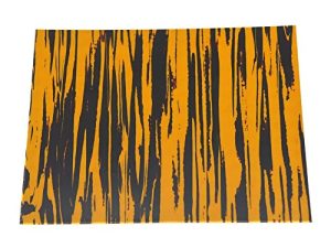 Lioaeust Golpeador de guitarra acústica, 25 x 20 cm, lámina adhesiva de PVC para la mayoría de estilos de guitarra acústica (rayas de tigre)