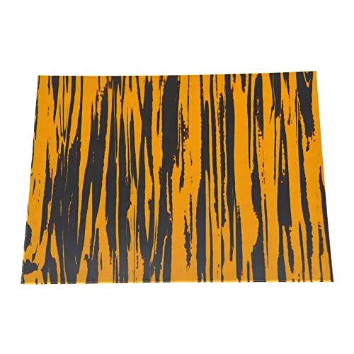 Lioaeust Golpeador de guitarra acústica, 25 x 20 cm, lámina adhesiva de PVC para la mayoría de estilos de guitarra acústica (rayas de tigre)
