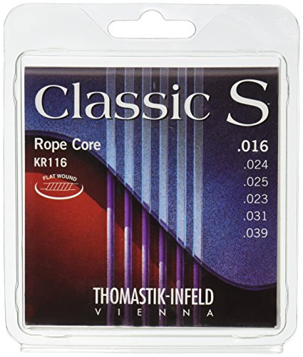 Thomastik Cuerdas para Guitarra Clásica Classic S Series juego Rope Core, cuerda de artista KR116