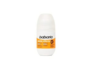 Babaria – Desodorante rollon doble efecto – 0% alcohol – Antitranspirante 50ml, Líquido, Fresco