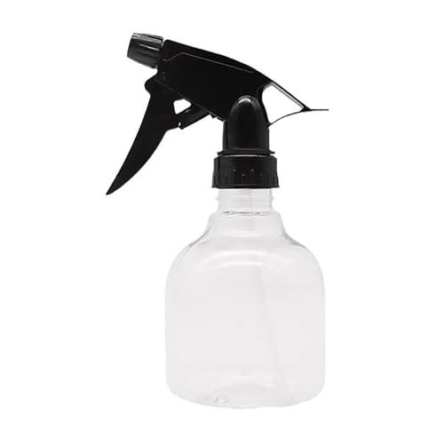 Yawdil Botellas plásticas del espray 250ml, Botella vacía Recargable Clara del espray, Botella Ajustable del espray del Peluquero de la peluquería del espray para los Productos de Limpieza, Plantas