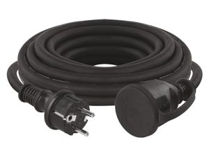 Cable alargador de la Empresa EMOS, 5 m Schuko, Cable alargador de Goma para Uso Exterior (IP44), H07RN-F3G 1,5 mm2