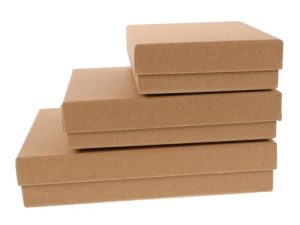 Healvian 3 Cajas Caja De De Papel Kraft Cajas Artesanales Con Tapas Cajas Artesanales De Carton Cajas De Collar Cajas Vacias Para Cajas De Pulsera Cajas De Papel Brown
