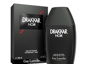 Guy Laroche Drakkar Noir Eau de Toilette, Perfume para Hombre, Fragancia Aromática y Amaderada para Hombre, Con Musgo, Pachuli y Bálsamo de Abeto, 200ml