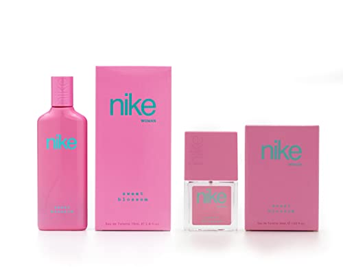 NIKE - Sweet Blossom 75 ml + 30 ml, Perfume Mujer, Perfumada y en Formato Spray, Eau de Toilette Femenina, Fresca y Dulce, Colonia Floral y de Larga Duración