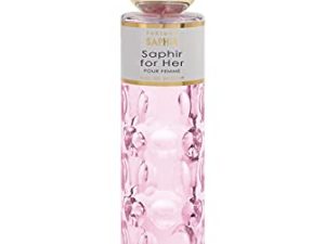 PARFUMS SAPHIR For Her – Eau de Parfum con vaporizador para Mujer – 200 ml