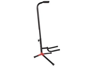 Fender 099-1802-000 HN157778 Soporte de guitarra ajustable – Negro / Rojo