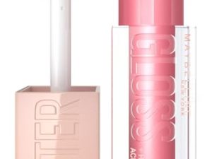 Maybelline New York, Brillo de labios Lifter Gloss, Hidratación Intensa y Labios Rellenos Sin Retoques, Fórmula con Ácido Hialurónico, en Tono 05 Petal