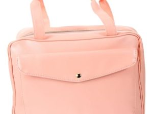 DRESSOOS Bolsa de Viaje Bolsa de Esponja Bolsa de Aseo Colgando Bolsas Bolsa Almacenamiento Bolsa de almacenaje Neceser de Viaje Colgante neceseres de Mujer para Viajar Cuero PU Rosa