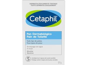 CETAPHIL Limpiador Facial pan dermatológico con glicerina, para todo tipo de pieles, 127ML