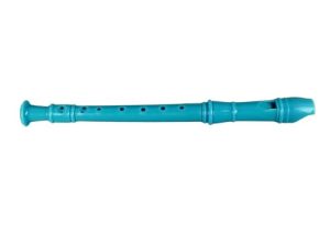 Flauta Dulce Soprano, Flauta Afilada Versátil Fácil de Aprender, ABS Liviano Completo de 8 Orificios con Varilla de Limpieza para Tocar en el Aula para Estudiantes (cian)