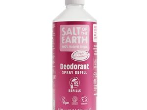 Natural Deodorant Spray Refill by Salt of the Earth, Sweet Strawberry – Vegan, Long Lasting Protection, Leaping Bunny Approved, Made in the UK – 500ml