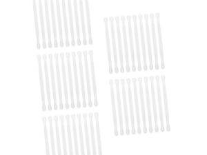 minkissy 5 Juegos Herramientas De Manicura Limpiador De Uñas Empujador De Cutículas Removedor De Esmalte De Uñas Removedor De Cutícula Empujadores De Cutículas El Plastico 10 Uds * 5