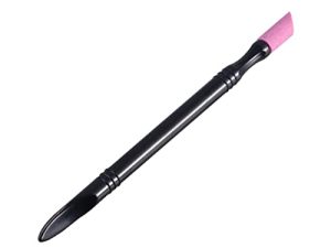NOLITOY Pluma Pulida De Uñas Ferramentas Pluma De Grabado De Uñas De Esmalte De Uñas Empujadores De Cutículas Black