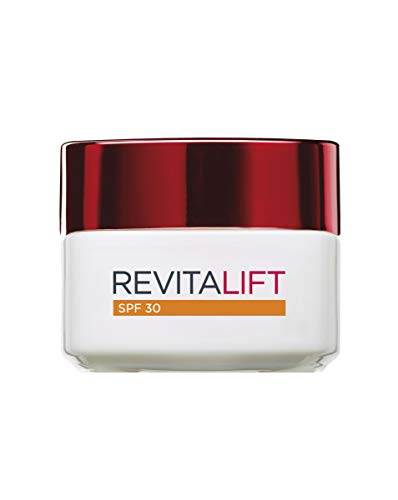 L'Oreal Paris Revitalift Crema de Día Anti-edad Hidratante con Protección Solar SPF 30, Antiarrugas y Extra Firmeza, 50 ml