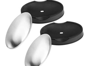 Healvian 2 Uds Jabón Metal Cocina Jabón Acero Inoxidable Jabón Manos Acero Inoxidable Eliminador Olores Jabón Mano Limpiador Olores Jabón Limpiador Olores Jabón