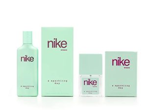 NIKE – A Sparkling Day, Colonia Mujer, Promoción 75 ml + 30 ml, Pack 2 Productos, Perfume Formato Spray, Eau de Toilette Natural y Femenina, Aroma Floral Oriental, Fragancia Dulce, Alegre y Duradera