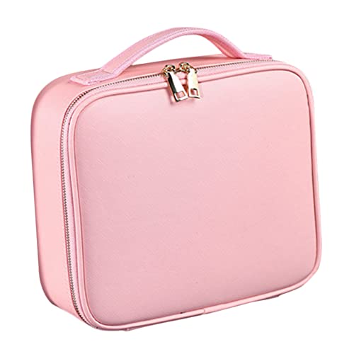 Ipetboom Bolsa De Maquillaje Portátil Grande con Organizador De Almacenamiento y Compartimentos Bolsa De Aseo De Viaje para Cosméticos para Mujeres