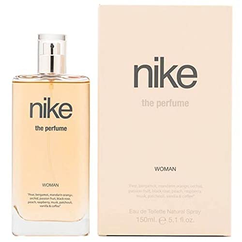 NIKE - The Perfume Woman, Colonia Mujer, 150 ml, Perfume Formato Spray, Eau de Toilette Natural y Femenina, Aroma Oriental Vainilla, Fragancia Fresca, Viva y de Larga Duración