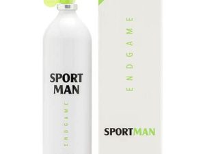 SPORTMAN – Endgame, Colonia Hombre, 250 ml, Perfume Formato Spray, Eau de Toilette Natural y Masculina, Aroma Cítrico Amaderado, Fragancia Juvenil, Deportiva y de Larga Duración