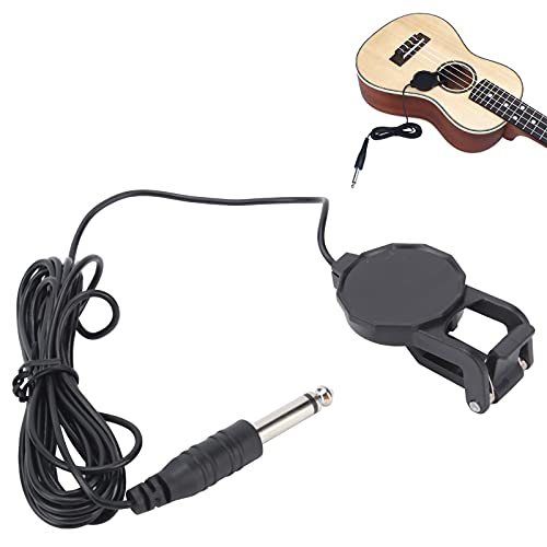 Micrófono con Pastilla con Clip para Violín, Guitarra Acústica, Ukelele, Ligero y Portátil, Perfecto para Actuaciones en Escenario