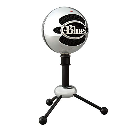 Logitech for Creators Blue Snowball Micrófono de Condensador USB para Grabaciones, Streaming, Podcasting, Gaming, PC, Mac, Patrones de Captación Cardioide y Omnidireccional, Diseño Retro, Color Plata