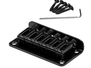 JEWEDECO Kit de Repuesto para Puente de Guitarra Piezas para Puente de Guitarra Eléctrica Herramientas de Luthier para Ensamblaje de Puente