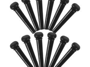 Parliky Piezas De Guitarra Acústica 12 Piezas Puente De Guitarra Clavijas De Guitarra Resonancia De Sonido Para Guitarras