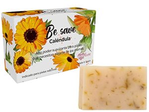 E-NN LOVE. Jabón Natural Vegano. Be Save. Caléndula. Antiinflamatorio y Cicatrizante. Extra Suavidad. 100g. Hecho En España.