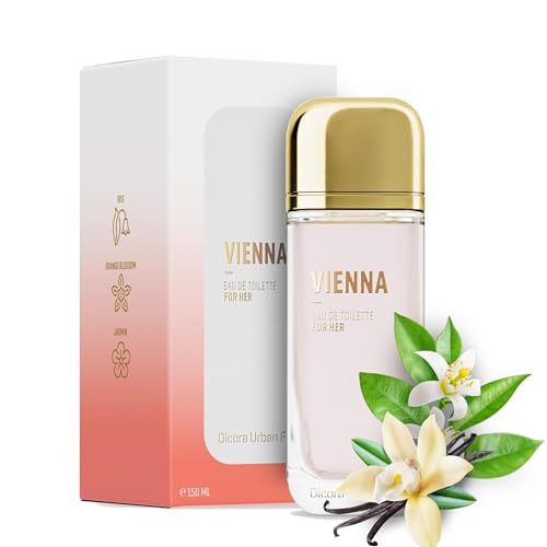 Dicora Urban Fit | Eau de Toilette VIENA FOR HER | Perfume de Mujer | Fragancia Floral, Afrutada y Fresca | Fragancia Duradero y Sofisticado | Tamaño 150 ml