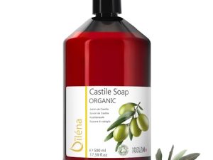 Oïléna AUTÉNTICO JABÓN DE CASTILLA ECOLÓGICO Aceite de Oliva Limpiador Manos Corporal Pelo Gel limpiador Facial Cocina Ropa Jabón Coche 500 ml Jabon Castilla Líquido