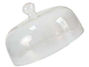 BESTonZON 1 Pc Cubierta De Alimentos Para Microondas Cubierta De Vidrio Para Microondas Domo De Pantalla Transparente Campana De Cúpula De Cristal Vidrio Redondo En Forma De Campana Cubrir