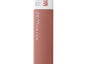 Maybelline New York, SuperStay Matte Ink, Pintalabios Mate de Larga Duración, Tono 65 – Seductres, Rosa Nude