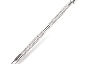 Armiz Empujador de Cutículas de Acero Inoxidable – Herramienta Profesional de Doble Cara para Manicura, Ideal para Remover Cutículas y Esmalte en Gel en Uñas Naturales y Artificiales