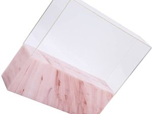 Ranura de 8 Agujeros, Estante de Almacenamiento de Tweeze de Cubierta de Polvo Transparente, 17.5 X 16 X 4 Cm, Material Acrílico para Salón, Taller de (Modelo de polvo de mármol
