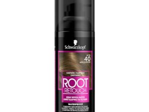 Schwarzkopf Root Retoucher – Spray retoca raíces – Coloración del Cabello Castaño – Hasta 40 aplicaciones – Disimula el efecto raíz