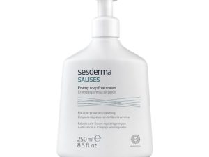 Sesderma Crema espumosa Salises sin jabón | Limpiador de piel sin jabón | Acne Prone Skin | Regulador del sebo | Ácido salicílico | Limpieza de poros | 250 ml