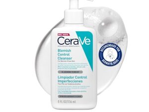 CeraVe Gel Limpiador Control Imperfecciones, Para Piel con Tendencia Acneica y Grasa, Reduce el Acné, los Puntos Negros y Mejora los Poros, Tratamiento en Gel con Ácido Salicílico, 236ml