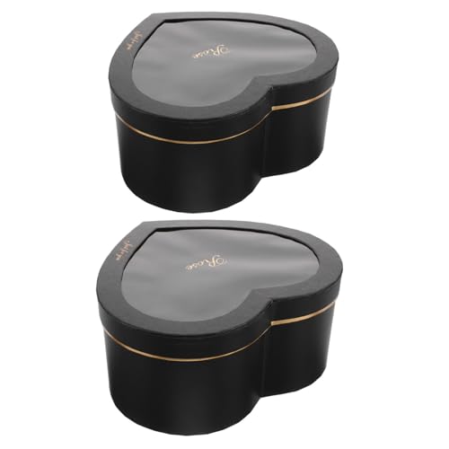 Healeved Cajas De 2 Piezas Caja Del Día De San Valentín Cajas De Camisa Para Cajas De Galletas Cajas Navideñas Cajas Navideñas Para Ramo Floral Cajas En Forma De Corazón Papel