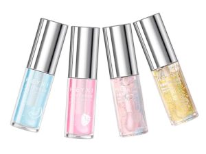 Ipetboom 4 Piezas aceite de labios brillo de labios depurador especial filtro limpiador bebidas bálsamo labial hidratante Labial hidratante de larga duración aceite de labios claro líquido
