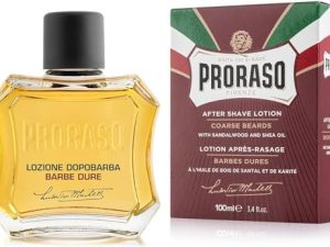 Proraso After Shave Nutritivo, 100 ml, bálsamo barba con aceite de sándalo y karité, tónico facial que hidrata y regenera la piel en profundidad