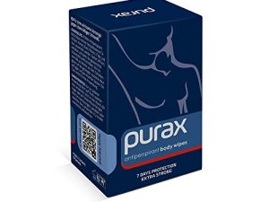 PURAX Toallitas Antitranspirantes para el Cuerpo – Protección durante 7 días, extra fuerte