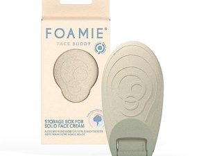 Foamie Caja de Viaje sostenible para Crema hidratante Facial Mujer Face Buddy – Jabonera de Viaje o para el baño – Jabonera de baño para cremas faciales Mujer x1